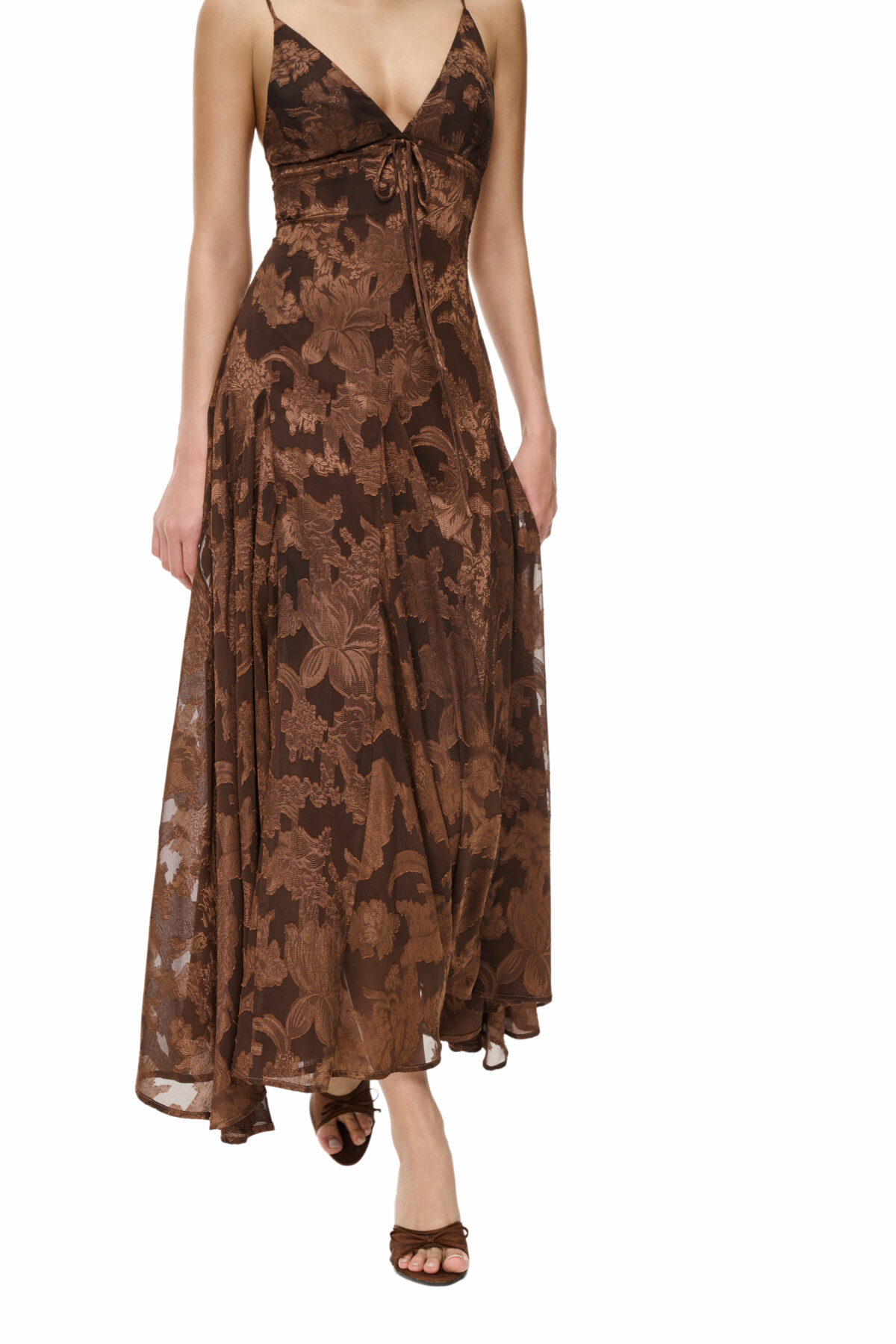 Helena Dress - Brown - Image 6
